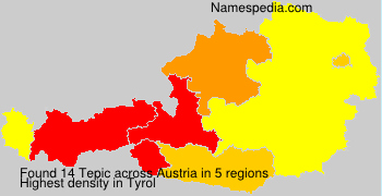 Surname Tepic in Austria Surname Tepic in Austria