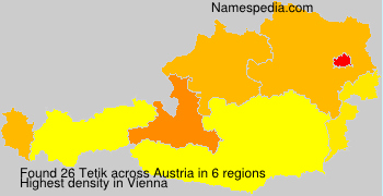 Surname Tetik in Austria Surname Tetik in Austria