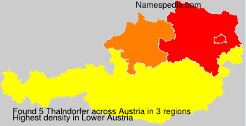 Surname Thalndorfer in Austria Surname Thalndorfer in Austria