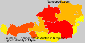 Surname Thanner in Austria Surname Thanner in Austria