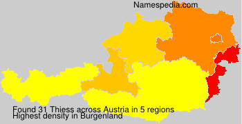 Surname Thiess in Austria Surname Thiess in Austria