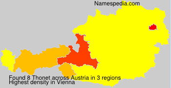 Surname Thonet in Austria Surname Thonet in Austria