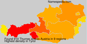 Surname Thurner in Austria Surname Thurner in Austria