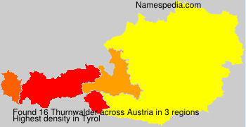Surname Thurnwalder in Austria Surname Thurnwalder in Austria