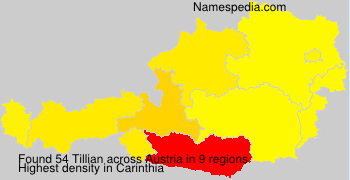Surname Tillian in Austria Surname Tillian in Austria