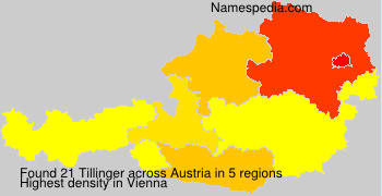 Surname Tillinger in Austria Surname Tillinger in Austria
