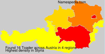 Surname Toader in Austria Surname Toader in Austria