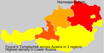 Surname Tometschek in Austria