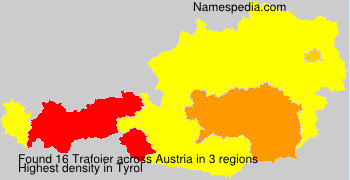 Surname Trafoier in Austria Surname Trafoier in Austria