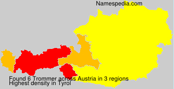 Surname Trommer in Austria Surname Trommer in Austria