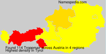 Surname Troppmair in Austria