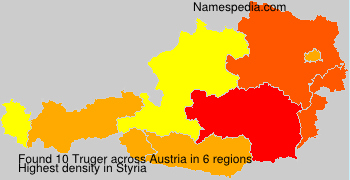 Surname Truger in Austria Surname Truger in Austria