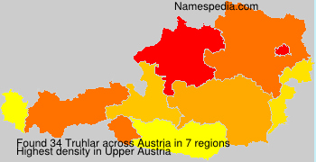 Surname Truhlar in Austria