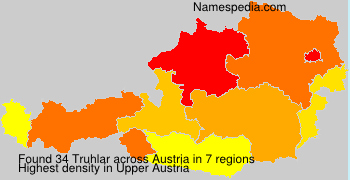 Surname Truhlar in Austria Surname Truhlar in Austria