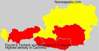 Surname Tscherk in Austria Surname Tscherk in Austria