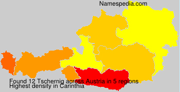 Surname Tschernig in Austria Surname Tschernig in Austria