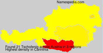 Surname Tschofenig in Austria Surname Tschofenig in Austria