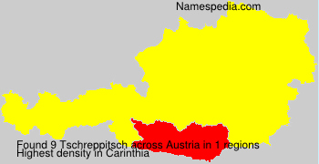 Surname Tschreppitsch in Austria Surname Tschreppitsch in Austria