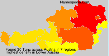 Surname Tunc in Austria Surname Tunc in Austria