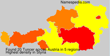 Surname Tuncer in Austria Surname Tuncer in Austria