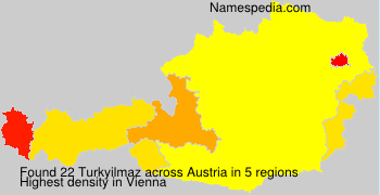 Surname Turkyilmaz in Austria Surname Turkyilmaz in Austria