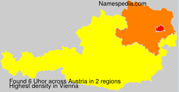 Surname Uhor in Austria