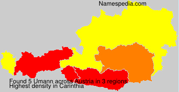 Surname Umann in Austria Surname Umann in Austria