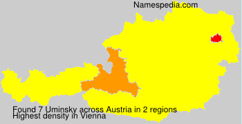 Surname Uminsky in Austria Surname Uminsky in Austria