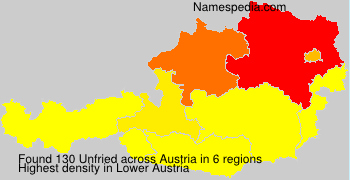 Surname Unfried in Austria Surname Unfried in Austria