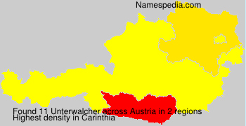 Surname Unterwalcher in Austria Surname Unterwalcher in Austria