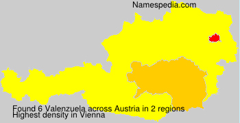 Surname Valenzuela in Austria Surname Valenzuela in Austria
