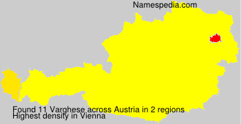 Surname Varghese in Austria Surname Varghese in Austria