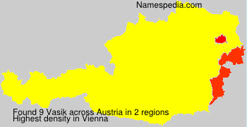 Surname Vasik in Austria Surname Vasik in Austria
