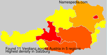 Surname Verdianz in Austria Surname Verdianz in Austria