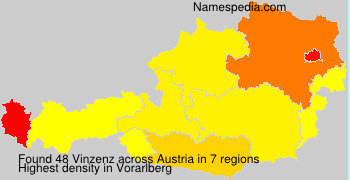 Surname Vinzenz in Austria Surname Vinzenz in Austria