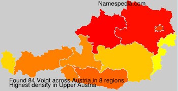 Surname Voigt in Austria Surname Voigt in Austria