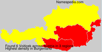 Surname Voiticek in Austria Surname Voiticek in Austria