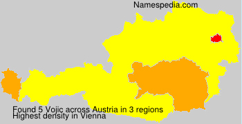 Surname Vojic in Austria Surname Vojic in Austria