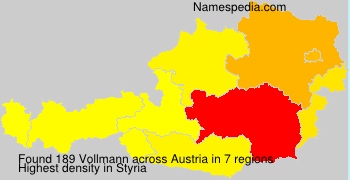 Surname Vollmann in Austria Surname Vollmann in Austria