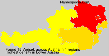 Surname Vorisek in Austria