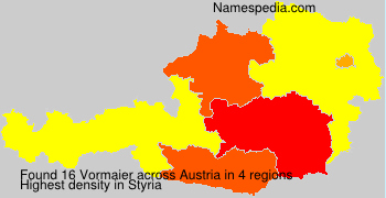 Surname Vormaier in Austria Surname Vormaier in Austria