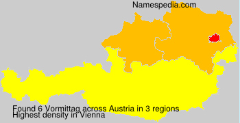 Surname Vormittag in Austria