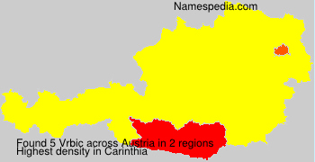 Surname Vrbic in Austria Surname Vrbic in Austria