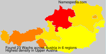 Surname Wachs in Austria Surname Wachs in Austria