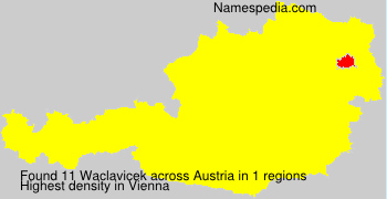 Surname Waclavicek in Austria Surname Waclavicek in Austria