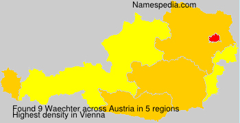 Surname Waechter in Austria Surname Waechter in Austria