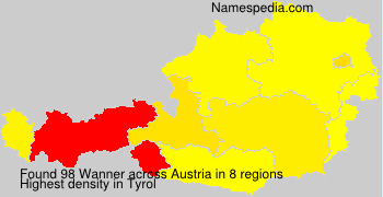Surname Wanner in Austria Surname Wanner in Austria