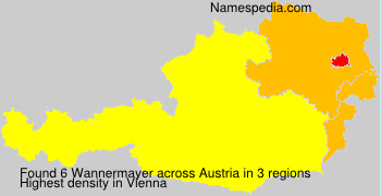 Surname Wannermayer in Austria Surname Wannermayer in Austria