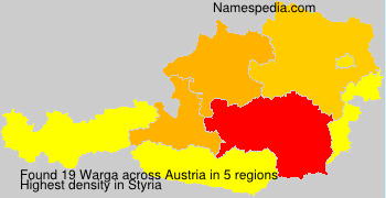 Surname Warga in Austria Surname Warga in Austria
