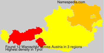 Surname Waroschitz in Austria Surname Waroschitz in Austria